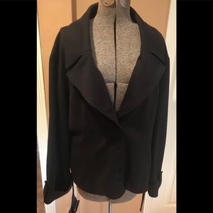 Black soft knit jacket